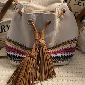 The Sak Sayulita Crochet Bucket Bag
